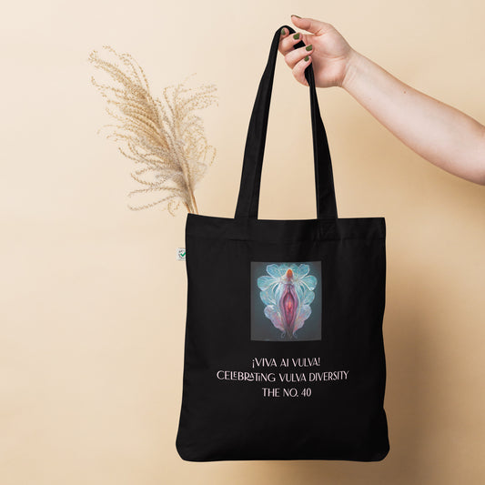 ¡Viva AI Vulva! - The No. 40 - Organic fashion tote bag - black