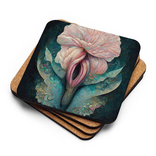 ¡Viva AI Vulva! - The No. 4 - Cork-back coaster