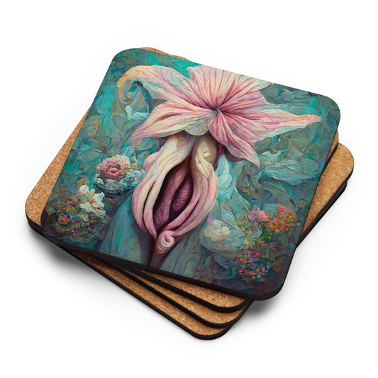 ¡Viva AI Vulva! - The No. 7 - Cork-back coaster