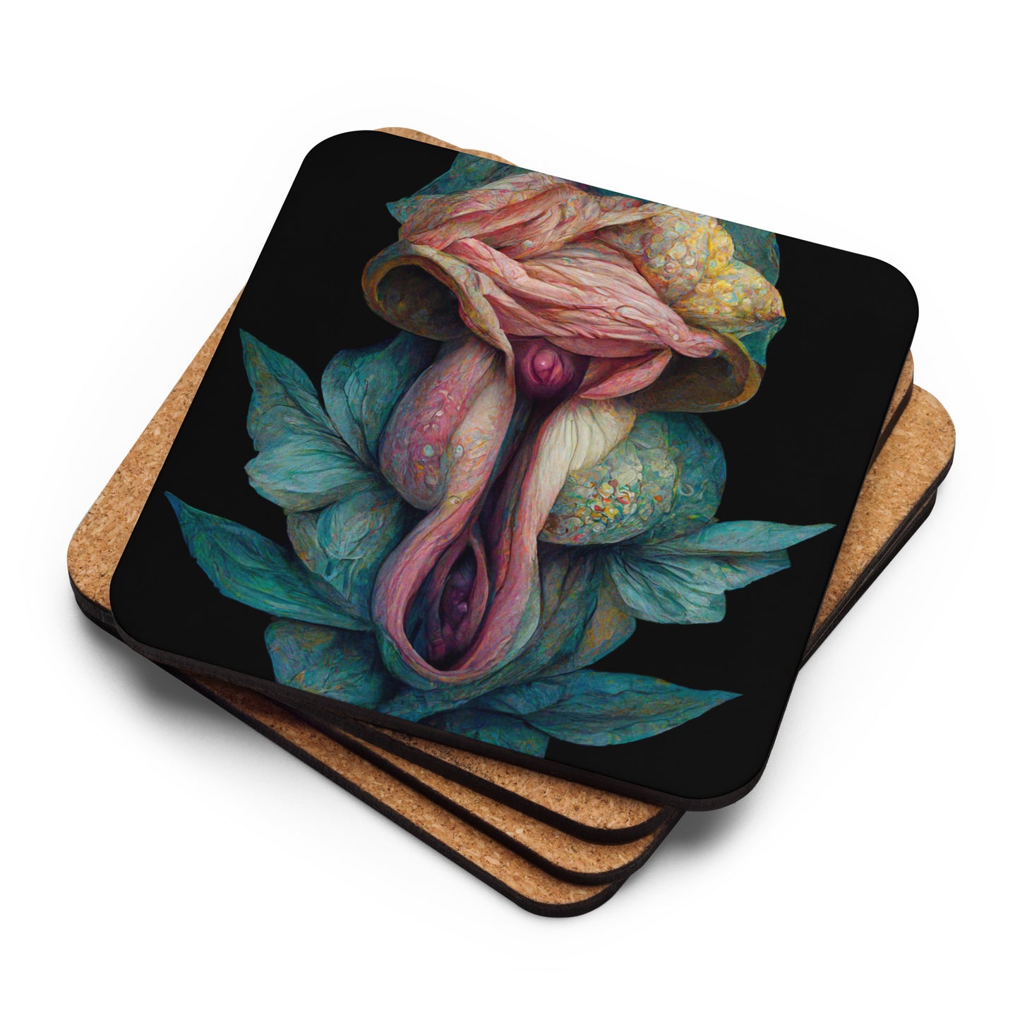 ¡Viva AI Vulva! - The No. 10 - Cork-back coaster