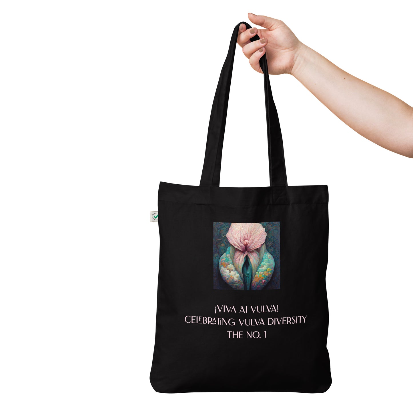 ¡Viva AI Vulva! - The No. 1 - Organic fashion tote bag - black