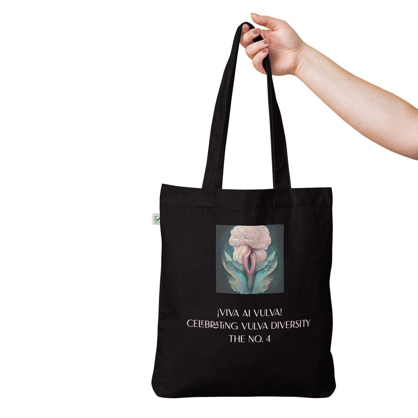 ¡Viva AI Vulva! - The No. 4 - Organic fashion tote bag - black