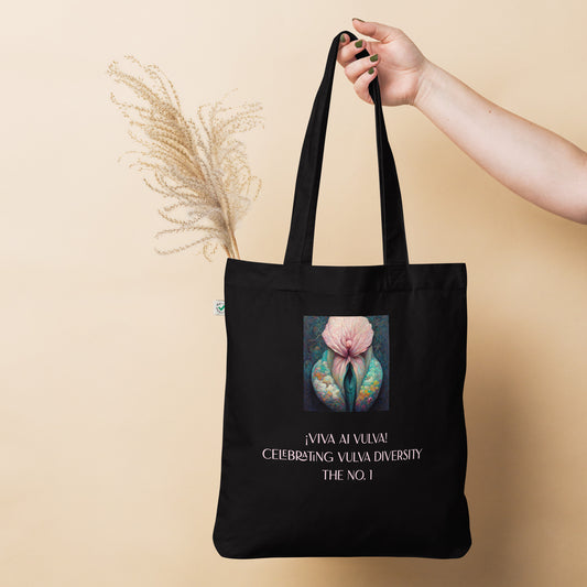 ¡Viva AI Vulva! - The No. 1 - Organic fashion tote bag - black