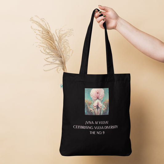 ¡Viva AI Vulva! - The No. 9 - Organic fashion tote bag - black