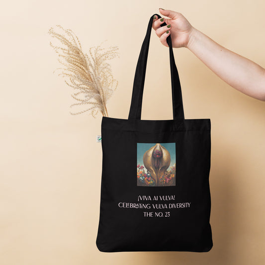 ¡Viva AI Vulva! - The No. 23 - Organic fashion tote bag - black