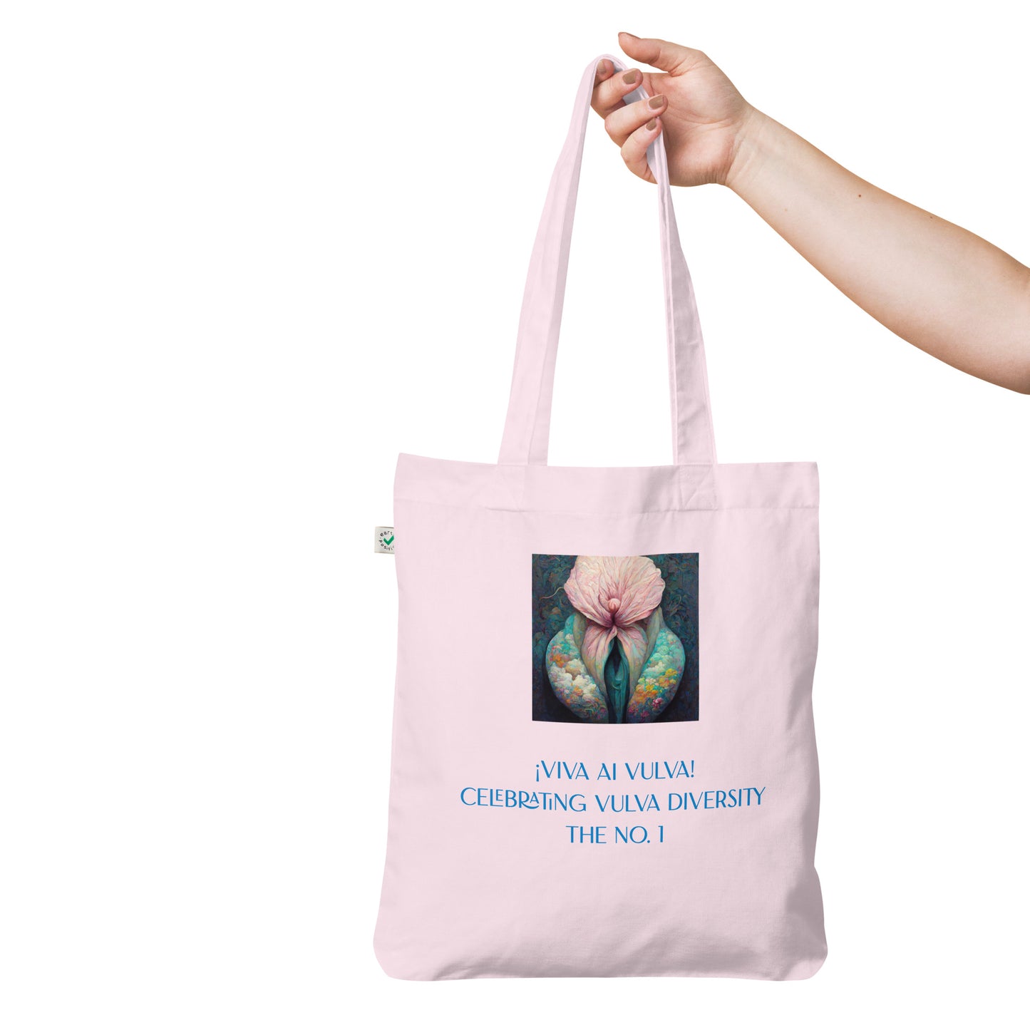 ¡Viva AI Vulva! - The No. 1 - Organic fashion tote bag - pink