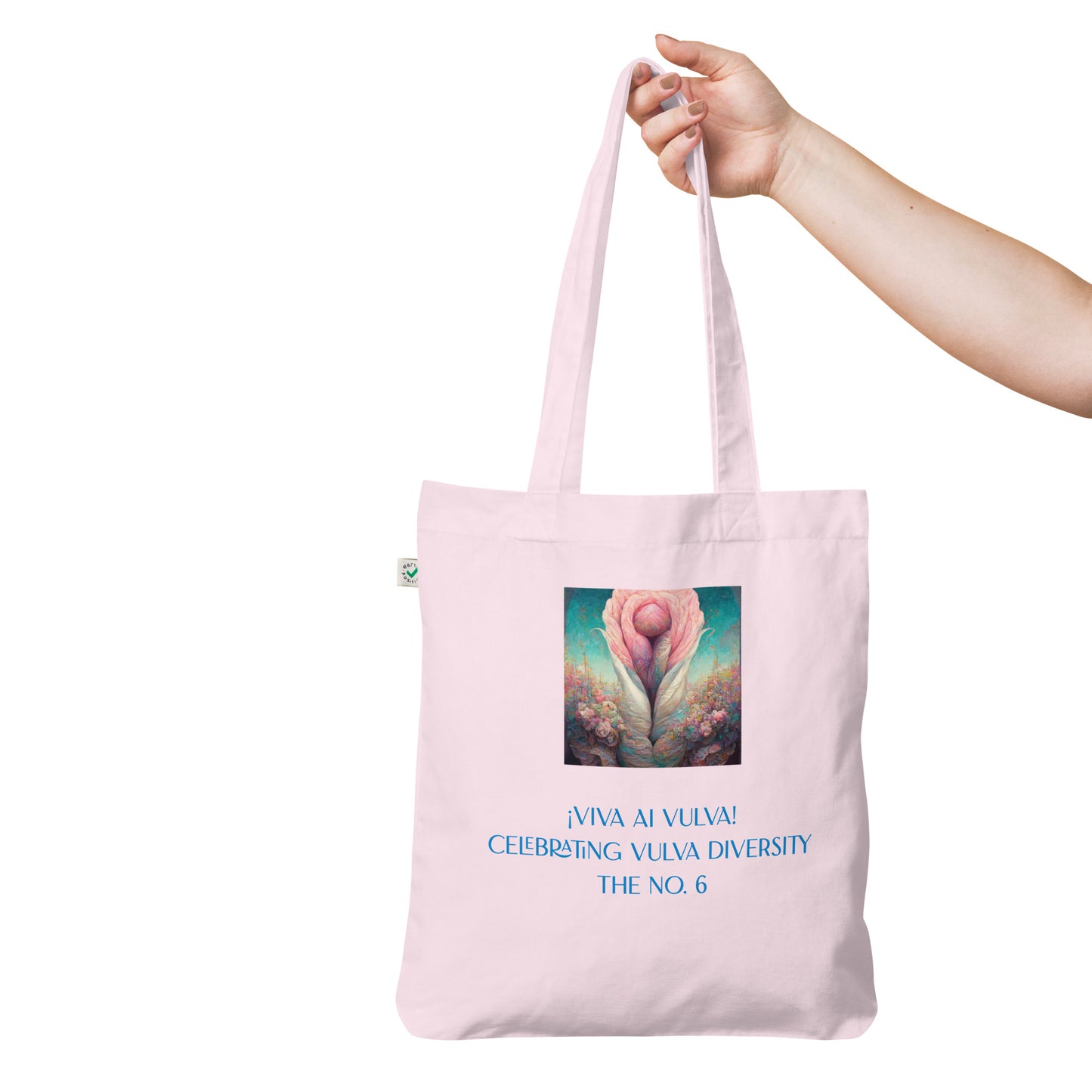 ¡Viva AI Vulva! - The No. 6 - Organic fashion tote bag - pink