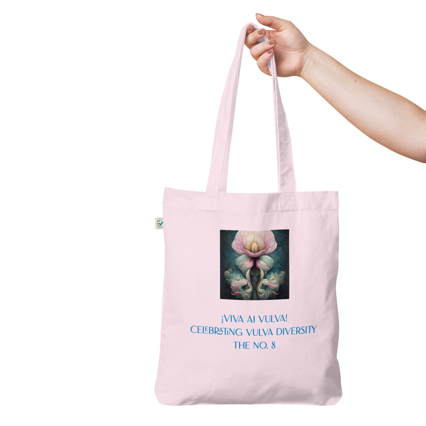 ¡Viva AI Vulva! - The No. 8 - Organic fashion tote bag - pink