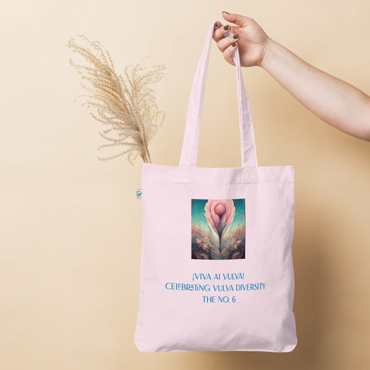 ¡Viva AI Vulva! - The No. 6 - Organic fashion tote bag - pink