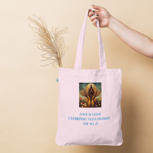 ¡Viva AI Vulva! - The No. 27 - Organic fashion tote bag - pink