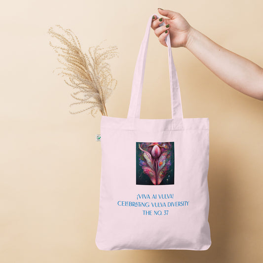 ¡Viva AI Vulva! - The No. 37 - Organic fashion tote bag - pink