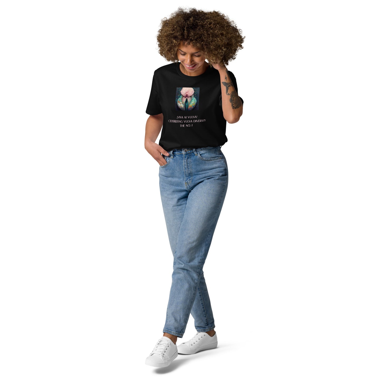 ¡Viva AI Vulva! - The No. 1 - Unisex organic cotton t-shirt - black