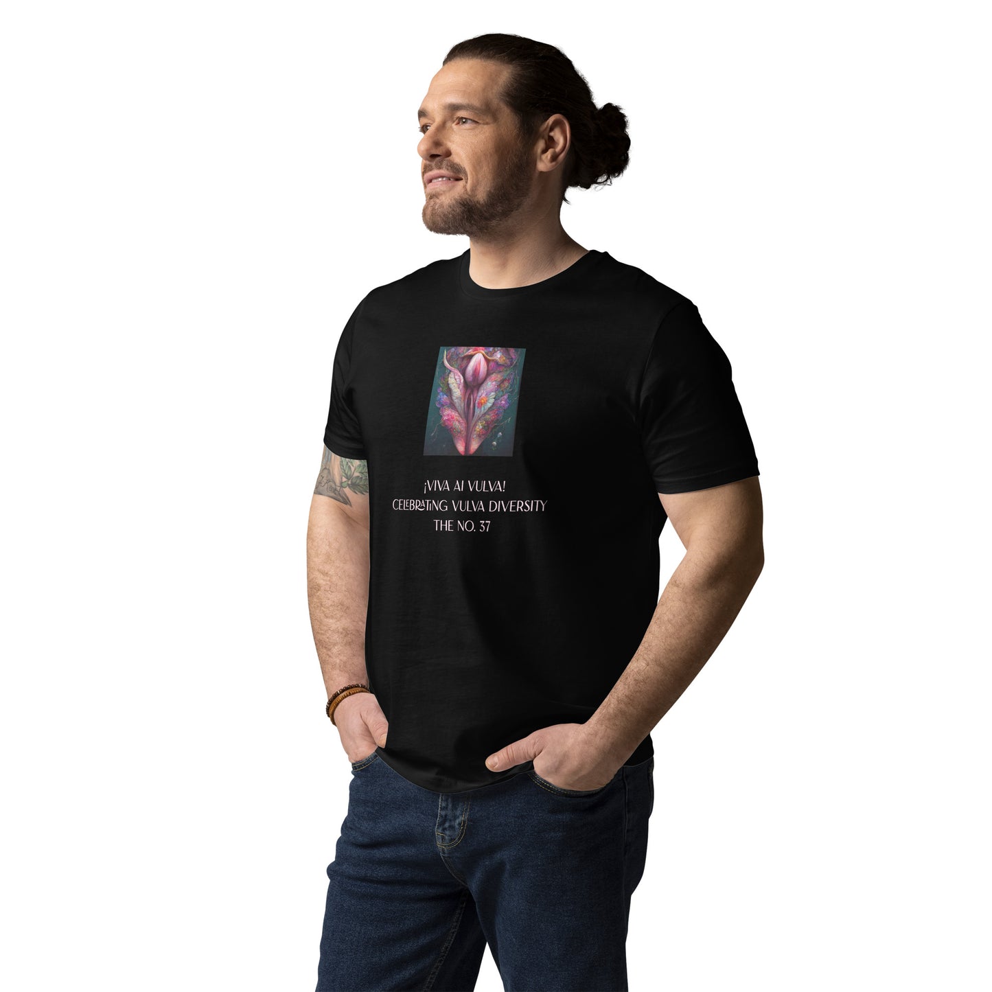 ¡Viva AI Vulva! - The No. 37 - Unisex organic cotton t-shirt - black